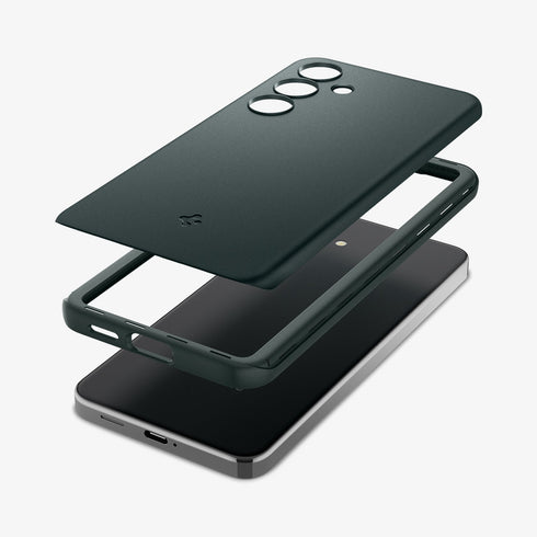 ACS07281 - Galaxy S24 Ultra Case Thin Fit in Black showing the back